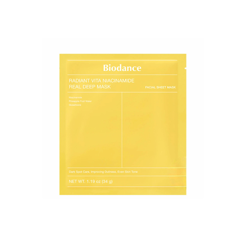 Гідрогелева маска Radiant Vita Niacinamide Real Deep Mask Biodance