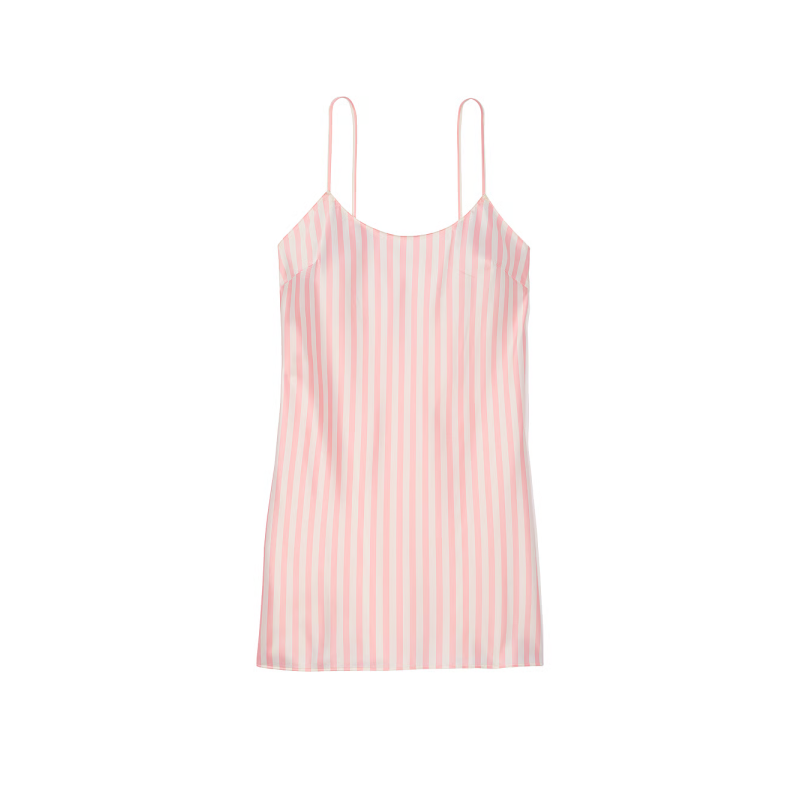 Нічна сорочка сатинова Heritage Stripe Satin Mini Slip Pretty Blossom Stripe