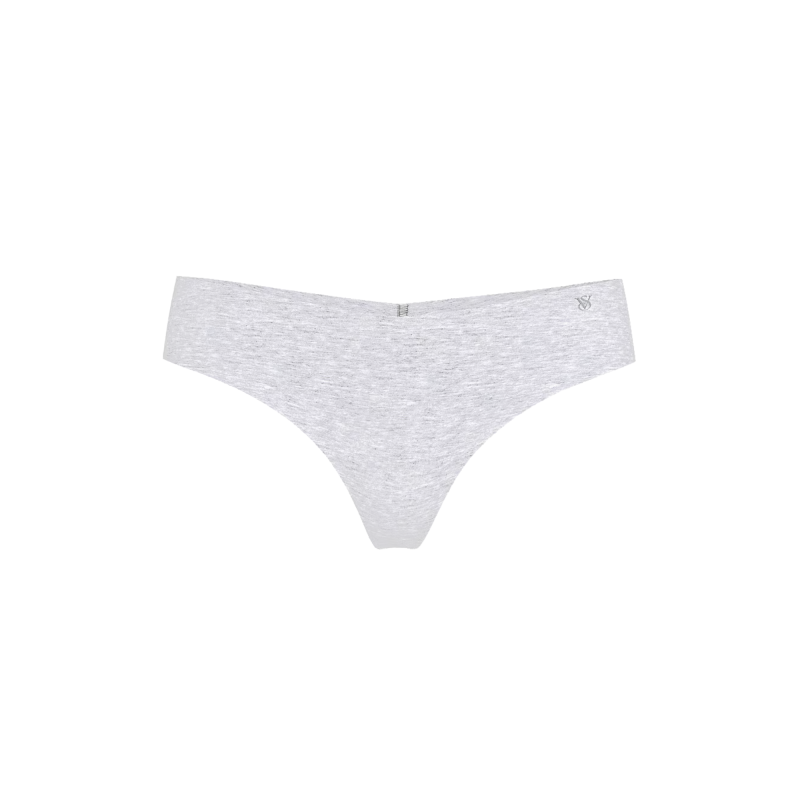 Трусики No-Show Cotton Thong Panty Grey