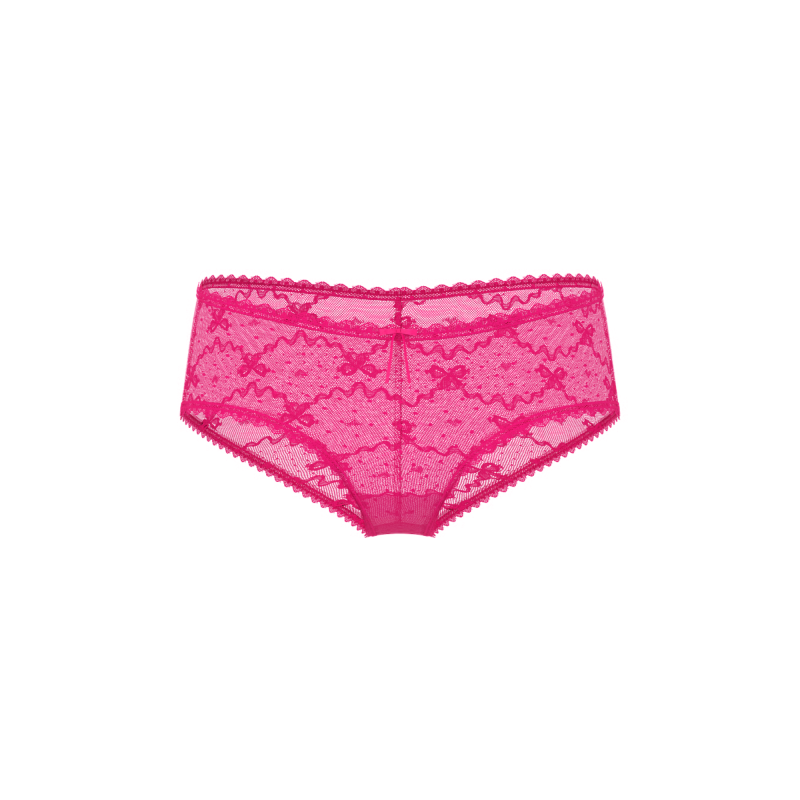Трусики Bow Lace Mesh Cheeky Panty Pop Pink