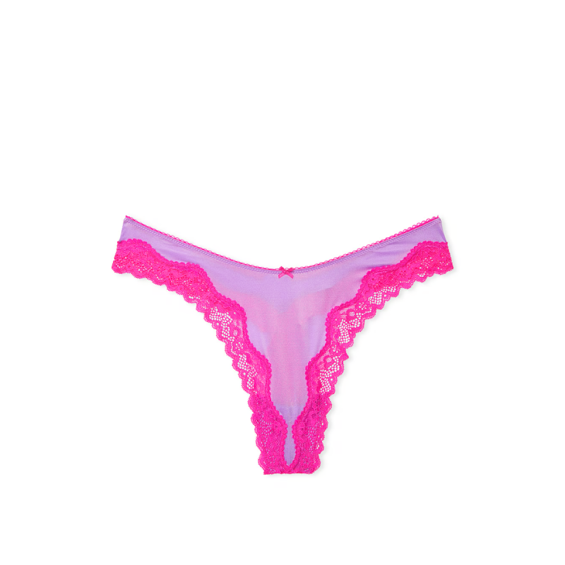 Трусики Tease High-Leg Scoop Thong Panty Purple Paradise