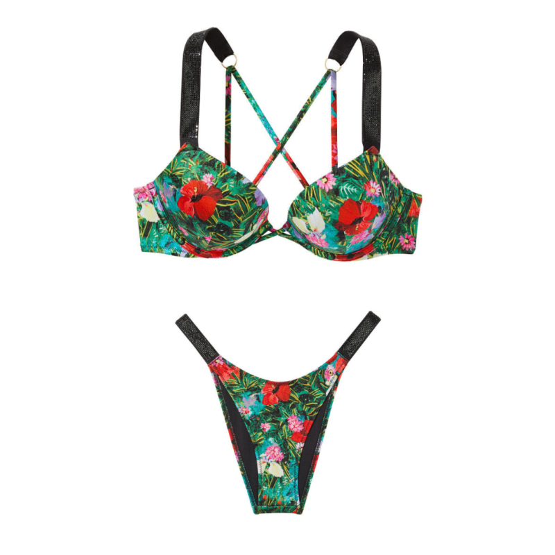 Купальник Swim Shine Strap Sexy Tee Add-2-Cups Push-Up Tropical Floral