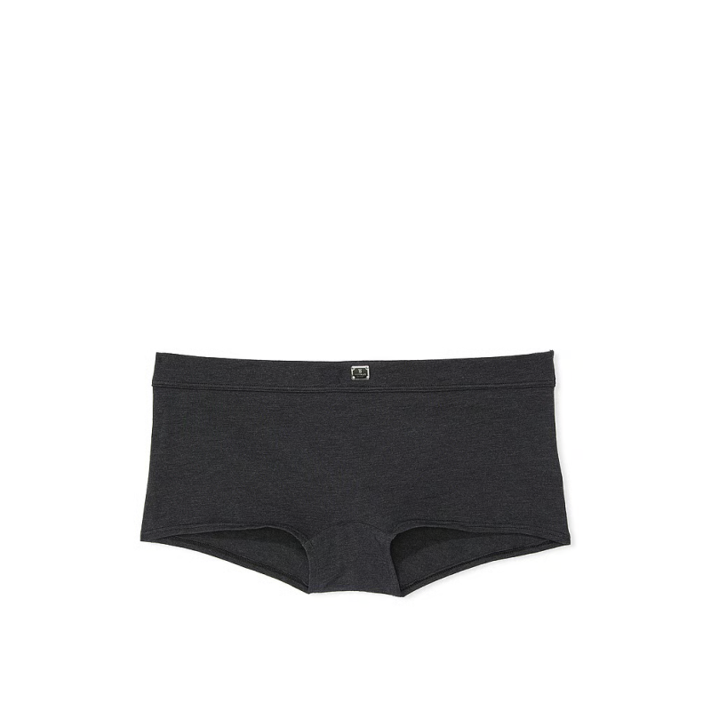 Трусики Logo Cotton Boyshort Panty Heather Black