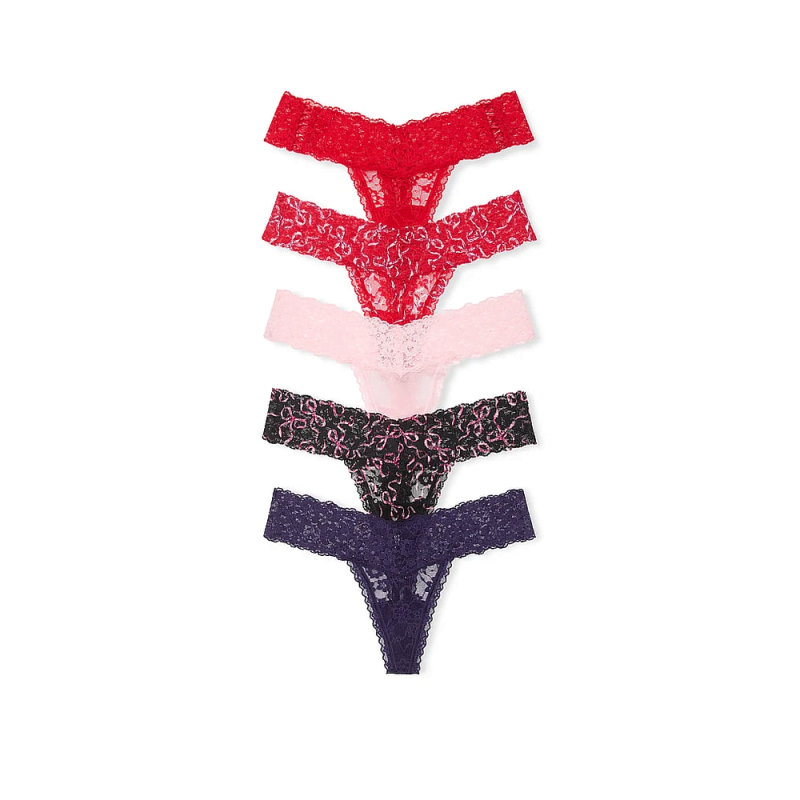 Набір трусиків 5-Pack Lace Thong Panties Mix