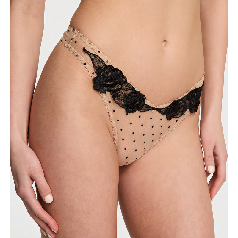 Комплект білизни Very Sexy Sheer Rose Unlined Low-Cut Demi Bra Praline VS