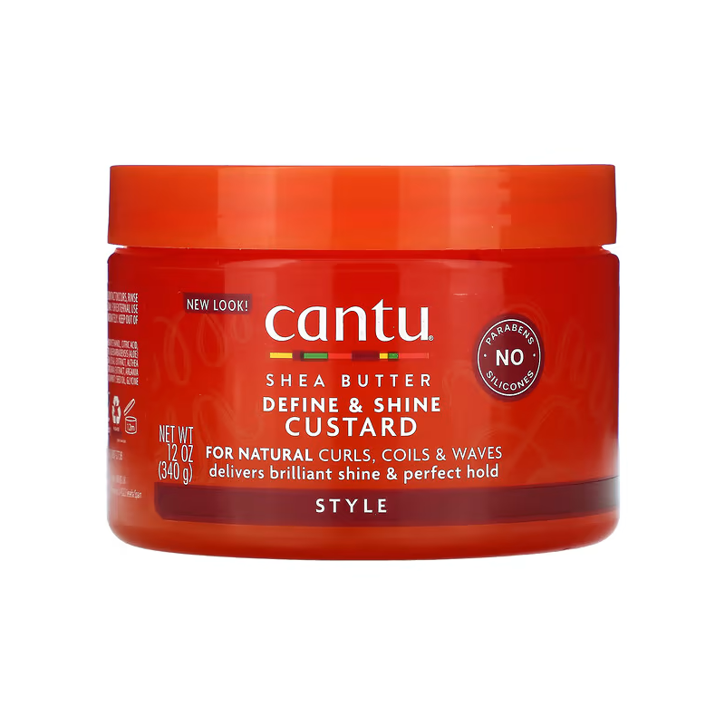 Крем для укладки і фіксації кучерявого волосся Define & Shine Custard Cantu