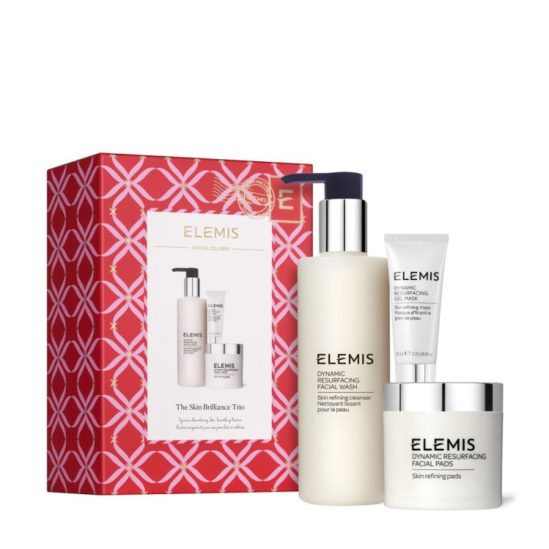 Подарункове тріо для сяяння та шліфовки шкіри The Skin Brilliance Trio Dynamic Resurfacing Elemis
