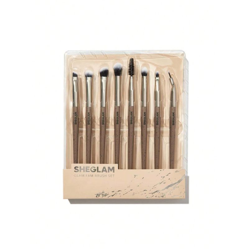 Набір пензликів для макіяжу Glam Fam Brush Set Coffee Brown