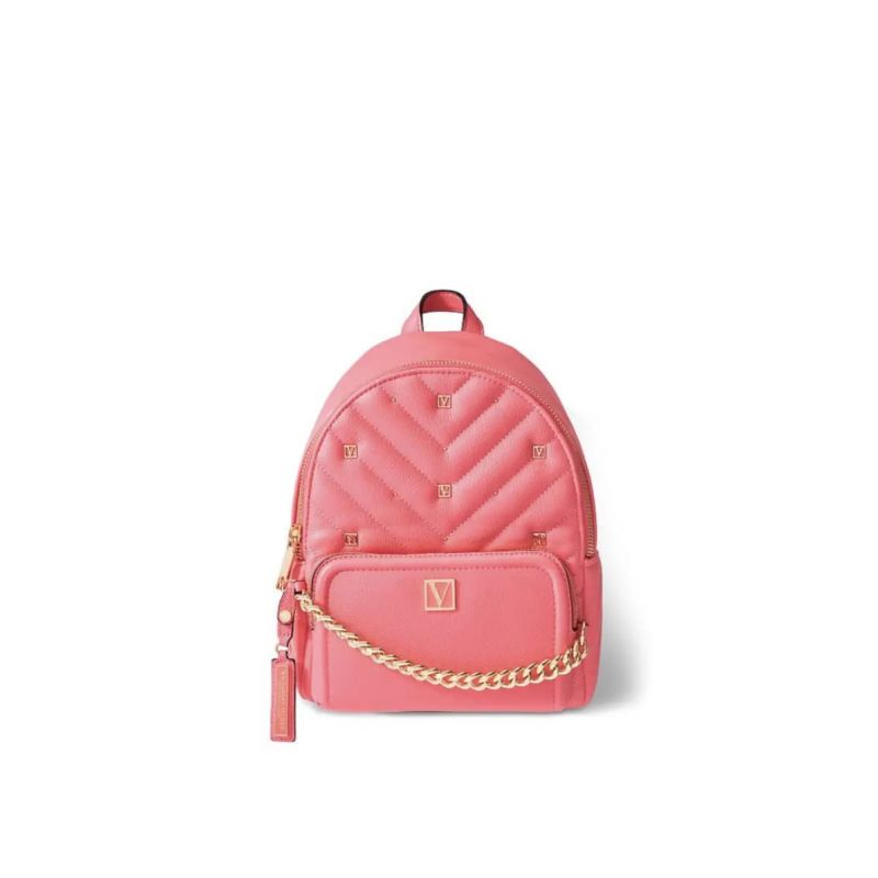Рюкзак Pebbled V-Quilt Small City Hot Peony від  Victoria’s Secret