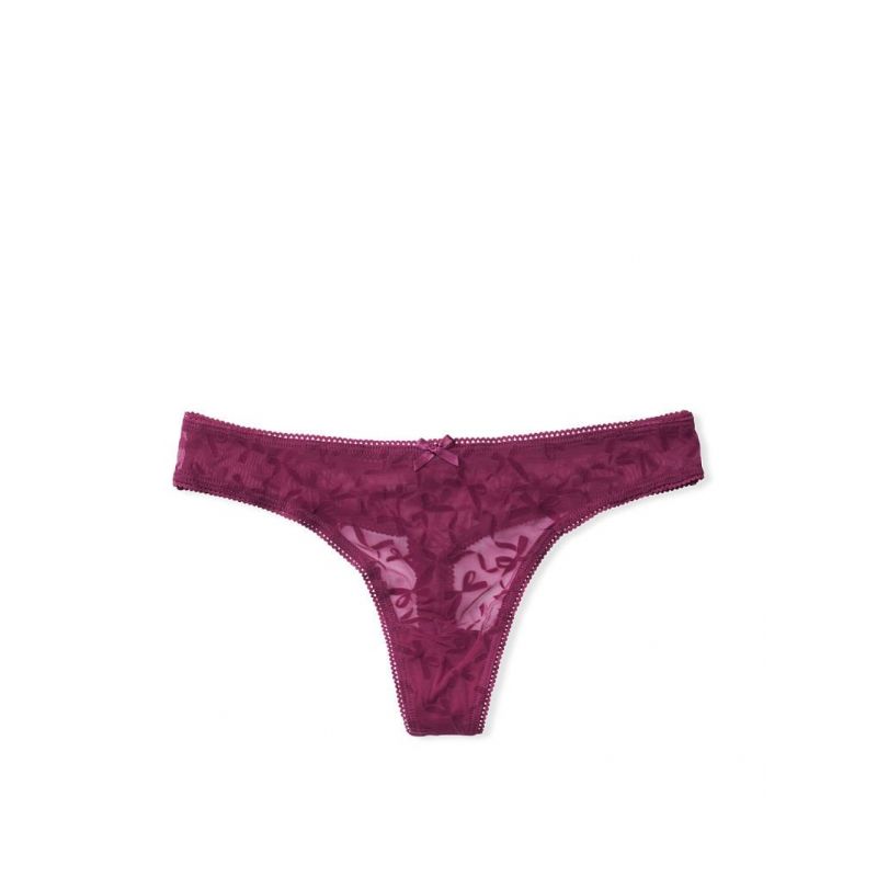 Трусики Lace Thong Panty Bant Bordo