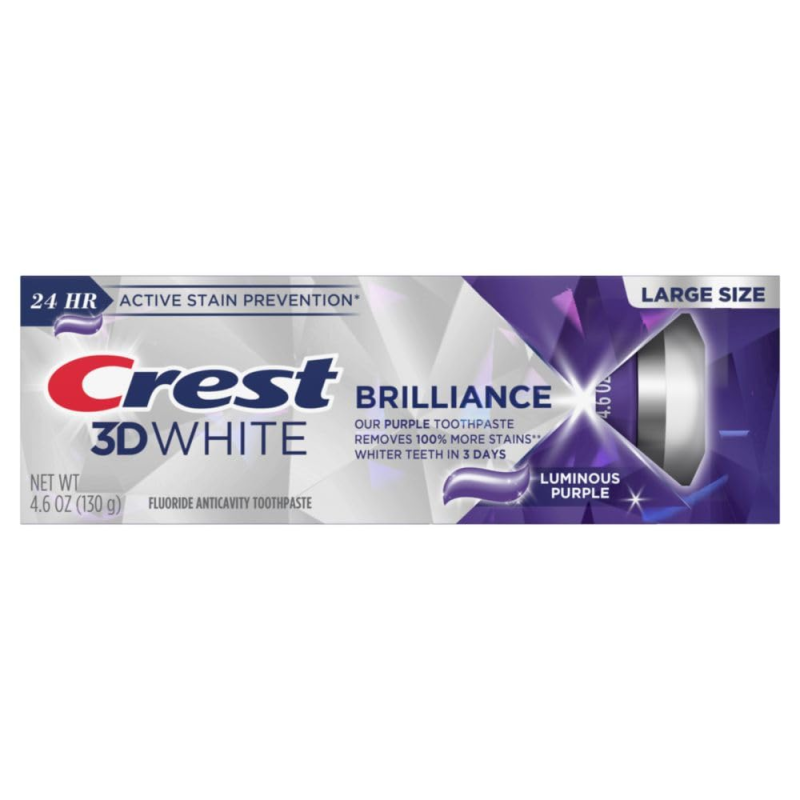 Відбілююча зубна паста Crest 3D White Brilliance Luminous Purple 130г