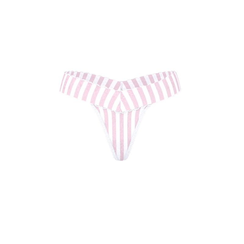Трусики The Lacie Lace Thong Panty Pretty Blossom Stripes