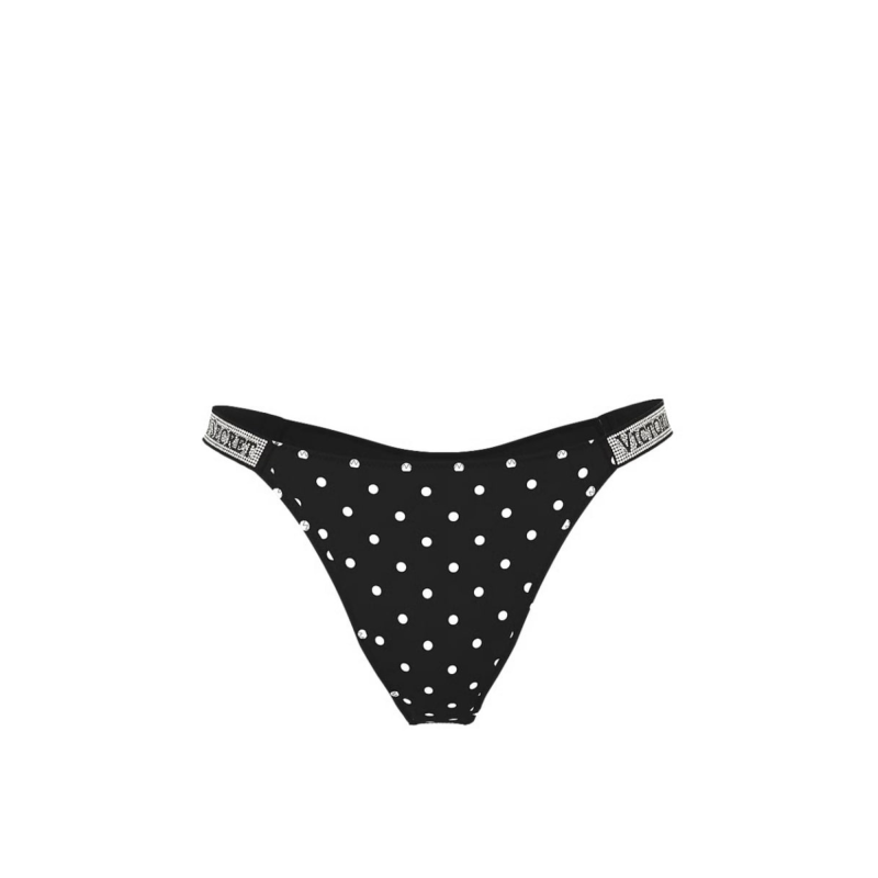 Трусики Shine Strap Brazilian Panty Black Dots