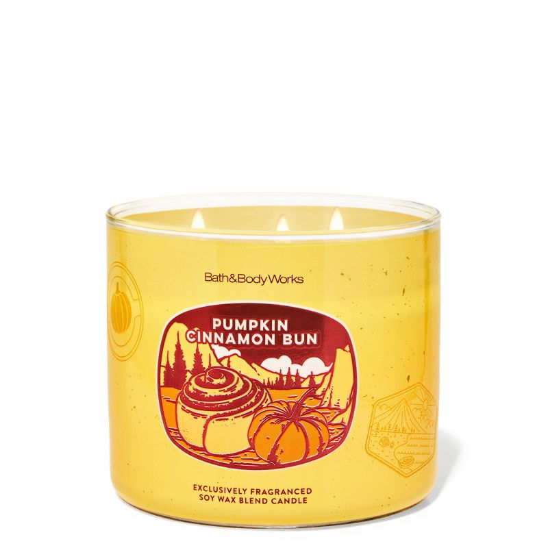 Ароматизована свічка Pumpkin Cinnamon Bun 3-Wick Candle