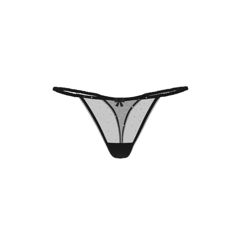 Трусики Dream Angels Crystal Shimmer String Thong Panty Black