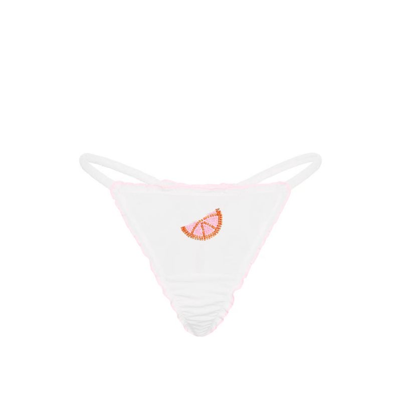 Трусики Tease Fresh Squeezed Ruffled Mesh String Thong Panty