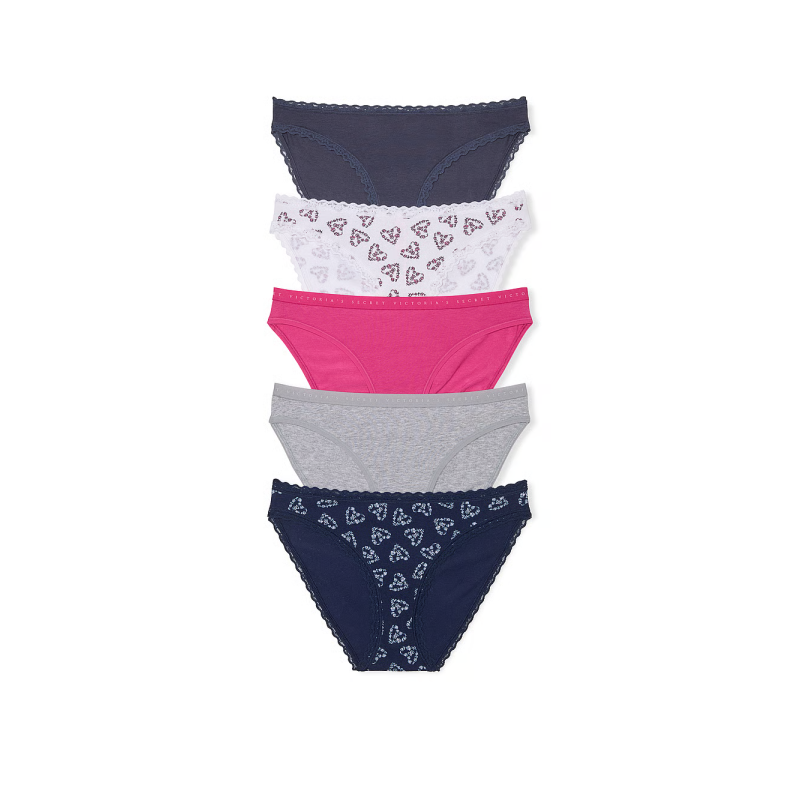 Набір трусиків 5-Pack Cotton Stretch Bikini Panties Mix