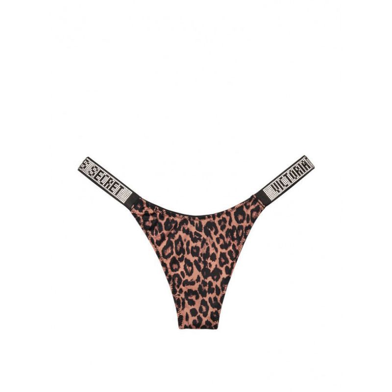 Трусики Shine Strap Thong Panty Leopard