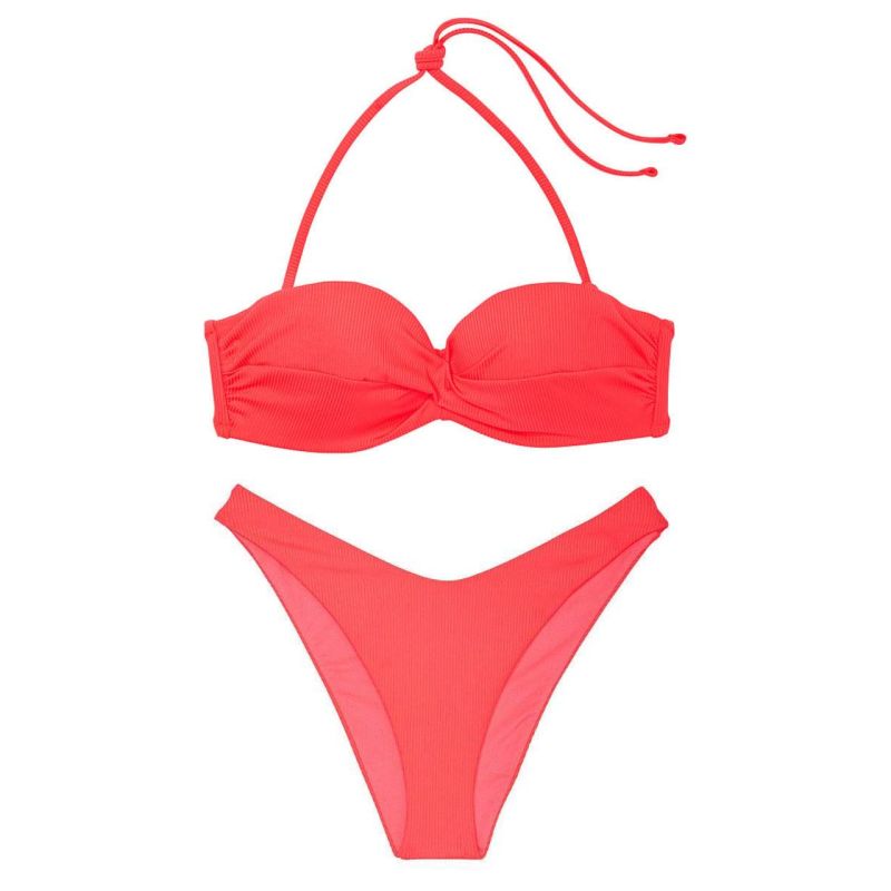 Купальник Mix-and-Match Twist Bandeau Coral Blaze