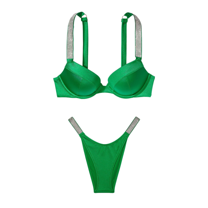 Купальник Swim Shine Strap Sexy Tee Push-Up Green