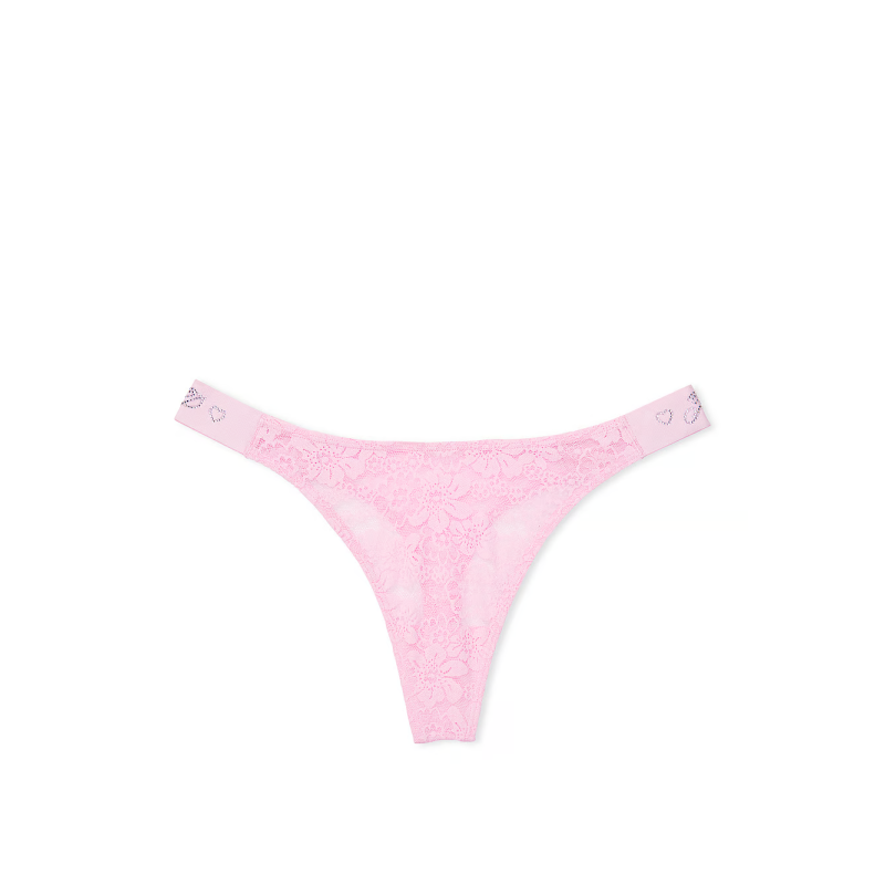 Трусики Wink Logo High-Leg Thong Panty Pink Bubble Diamante