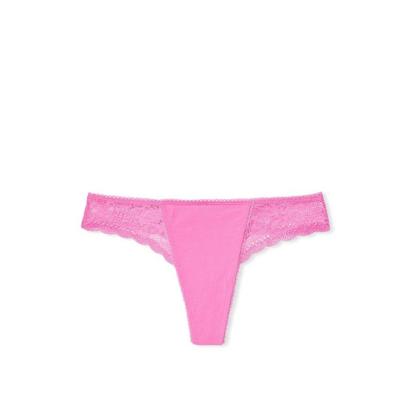Жіночі трусики Cotton Thong Panty Pink