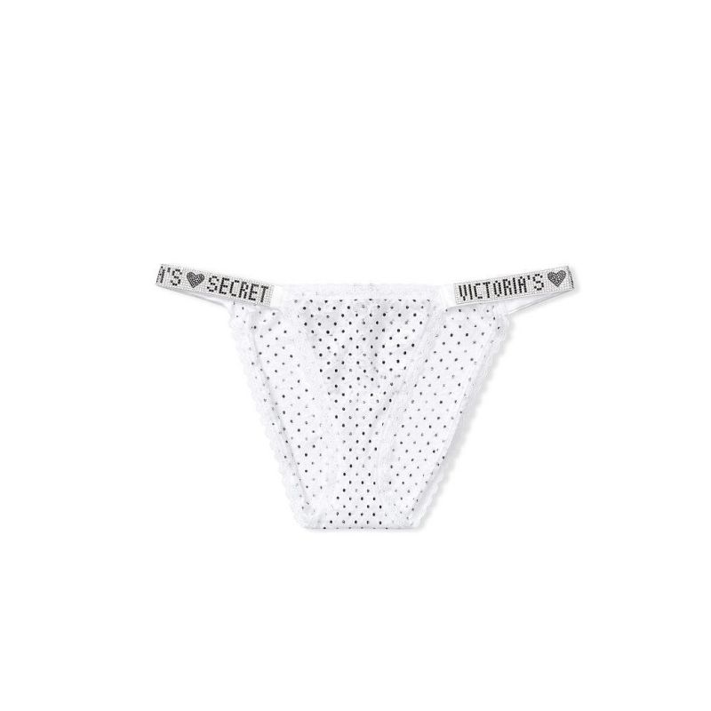 Трусики The Lace Shine Strap Bikini Panty Polka Dot