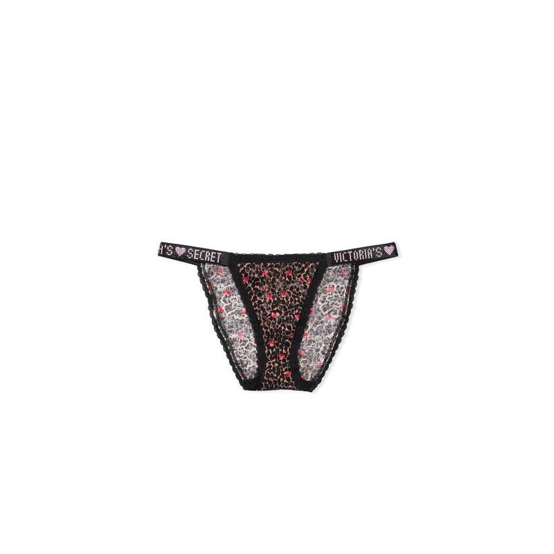 Трусики The Lace Shine Strap Bikini Panty Leopard