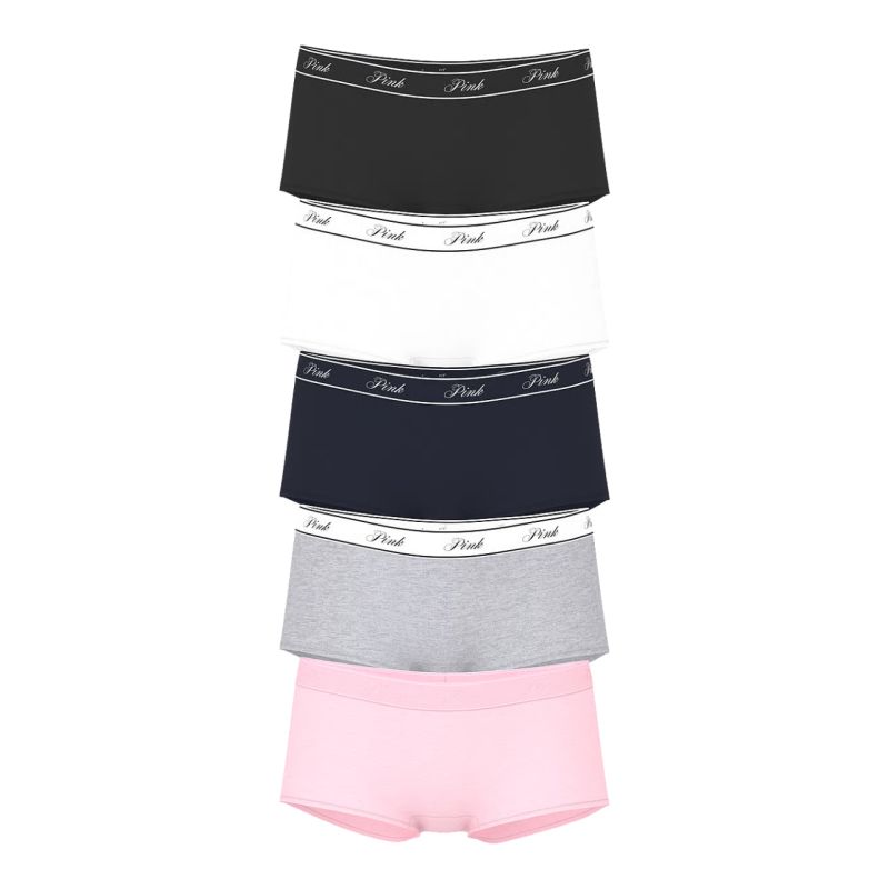 Набір трусиків 5-Pack Logo Cotton Boyshort Panties Basic