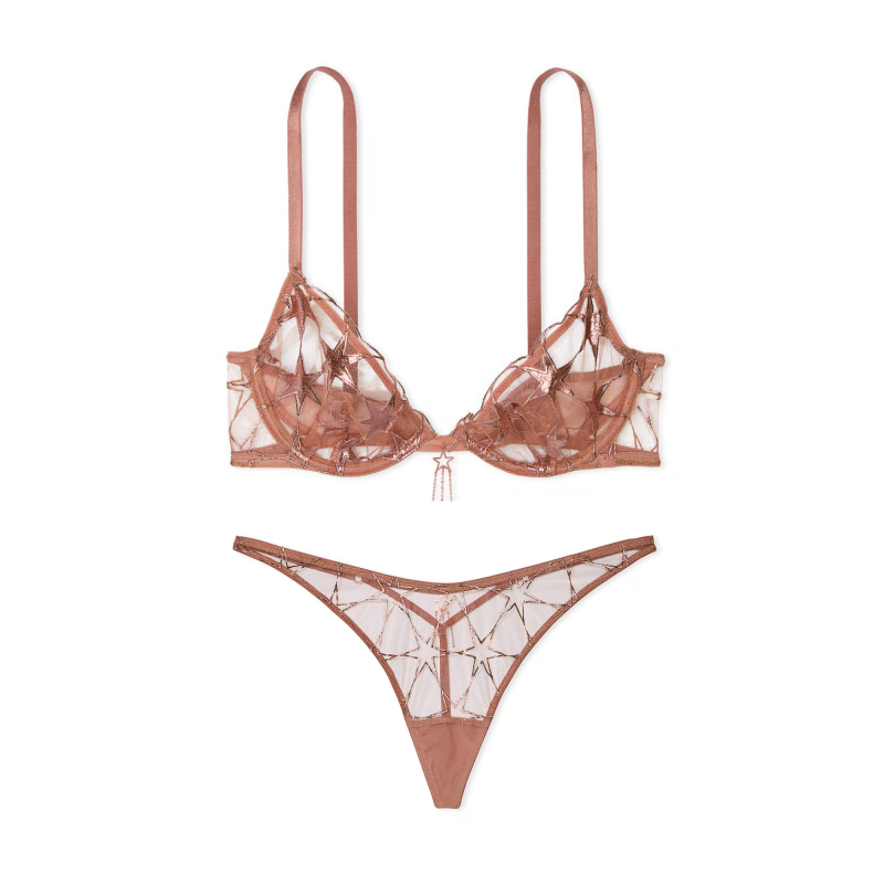 Комплект білизни Stardust Embroidery Unlined Low-Cut Demi Bra