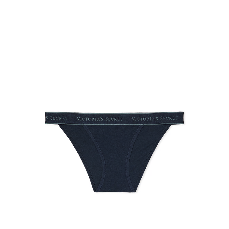 Трусики Logo Cotton Tanga Panty Noir Navy