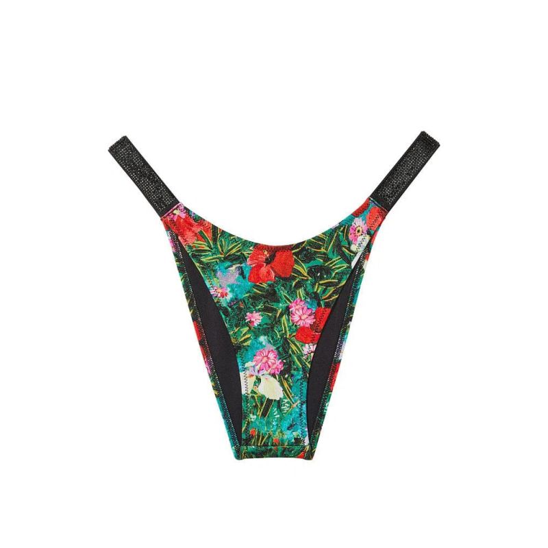Плавки Shine Strap Brazilian Bikini Bottom Tropical Floral