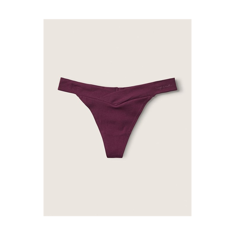 Трусики Cotton Thong Underwear PINK Bordo