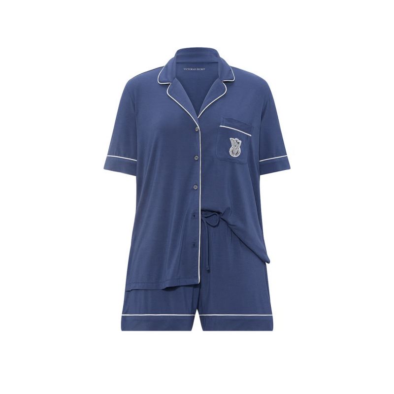 Піжама Modal Short Pajama Set Ink Blue