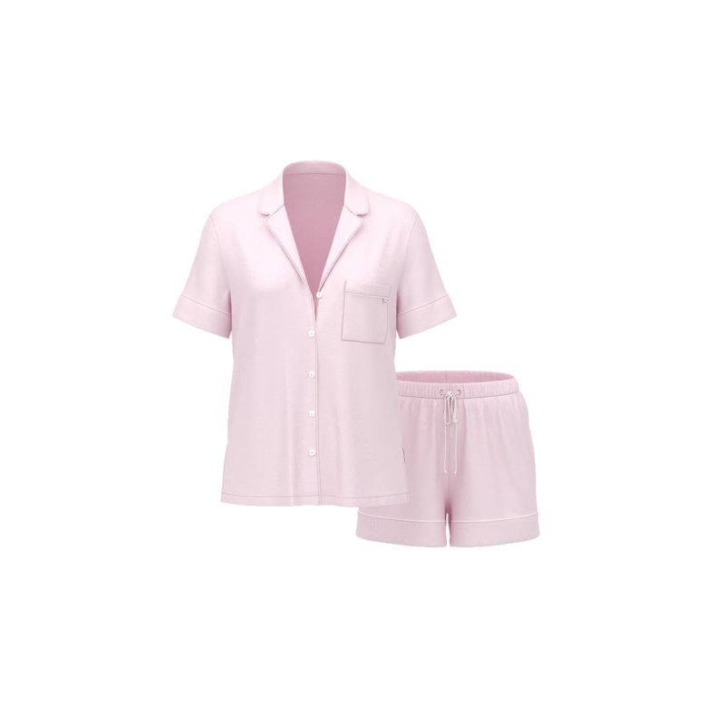 Піжама Modal Short Pajama Set Heather Pink Petal