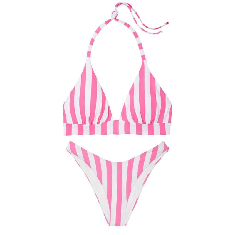 Купальник Mix-and-Match Halter Push-Up Pink Cabana Stripe Р