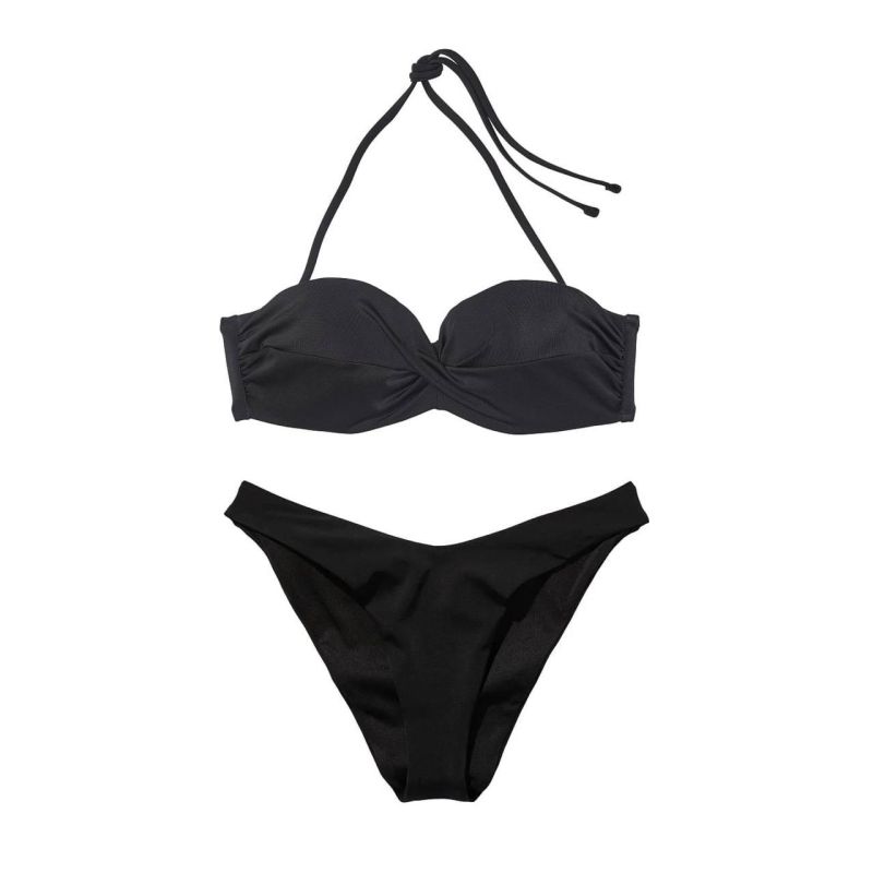Купальник Mix-and-Match Twist Bandeau Bikini Black P