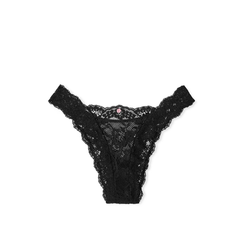 Трусики Dream Angels Lace Brazilian Panty Lace Black