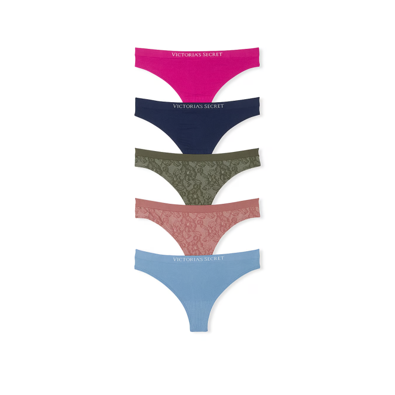 Набір жіночих трусиків 5-Pack Seamless Thong Panties