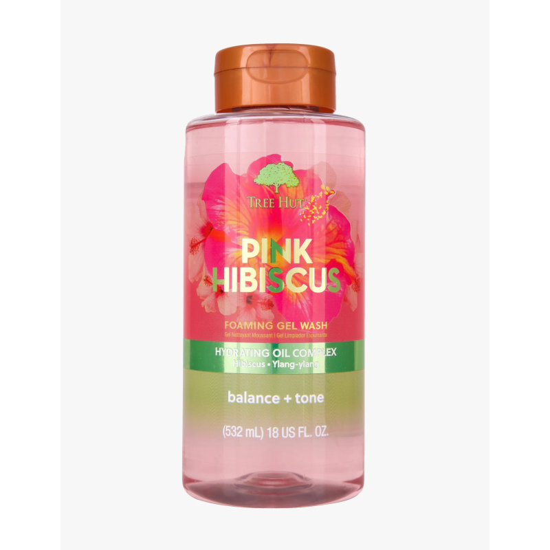 Гель для душу Pink Hibiscus Foaming Gel Wash від Tree Hut