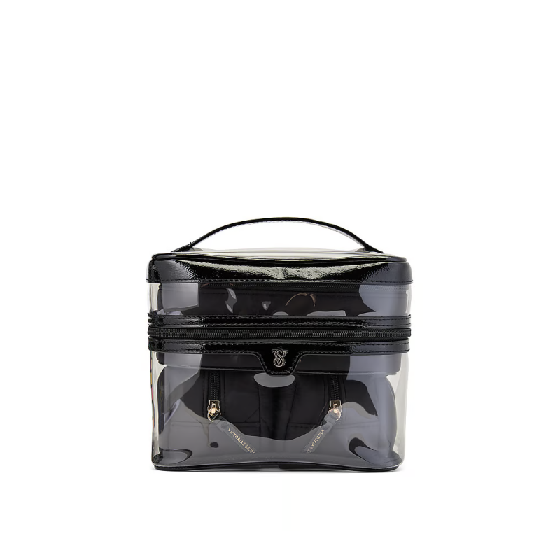 Набір косметичок 4-in-1 Train Case Black V-Quilt