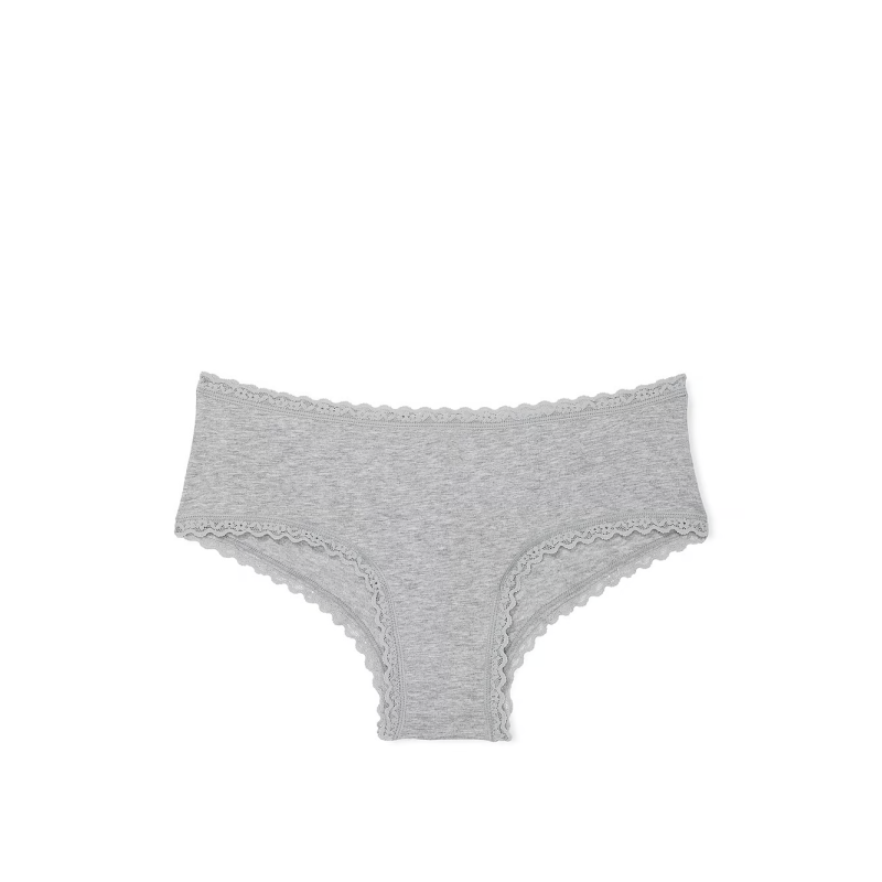 Жіночі трусики Cotton Lace-Waist Cheeky Panty Grey