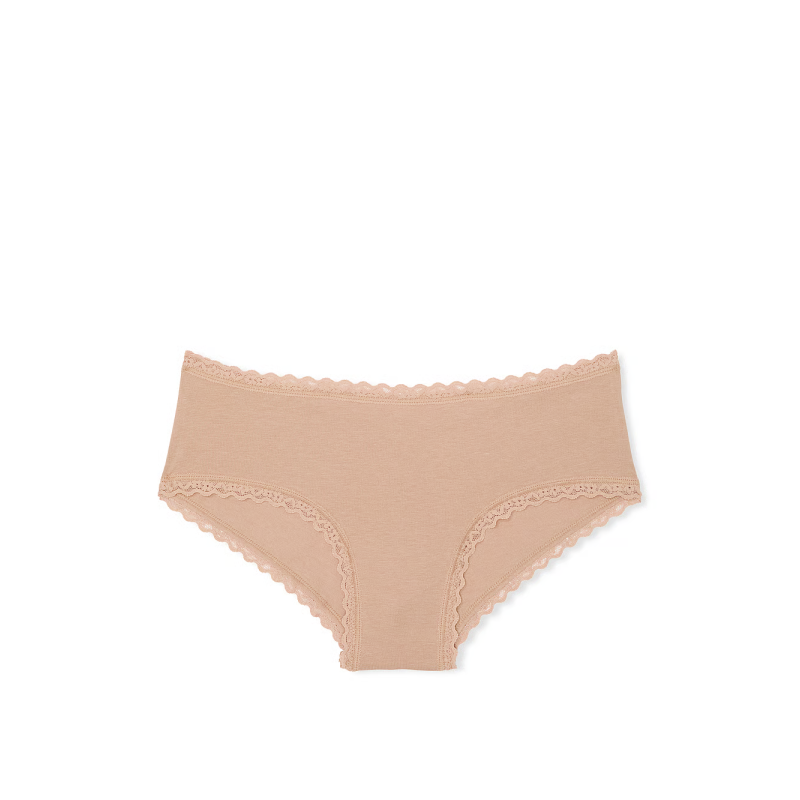 Жіночі трусики Cotton Lace-Waist Cheeky Panty Praline