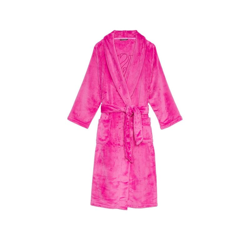 Плюшевий халат Short Cozy Robe Fucshia Frenzy