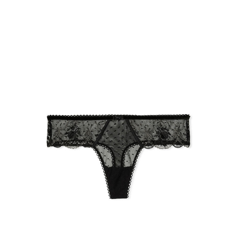 Трусики Very Sexy Embroidered Thong Panty Black
