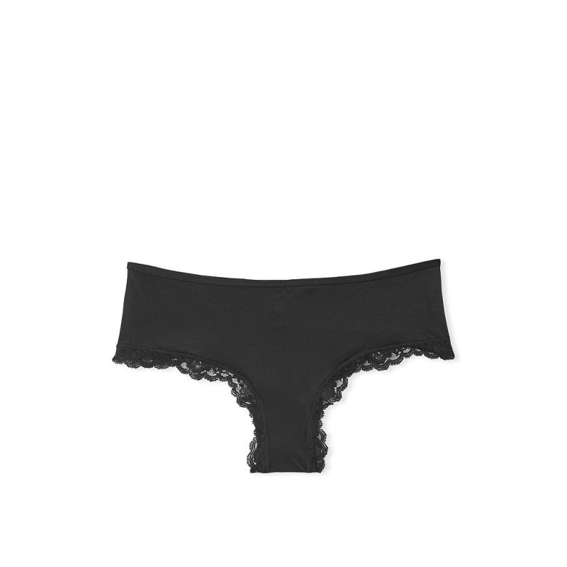 Жіночі трусики Lace-Trim Cheeky Panty Black