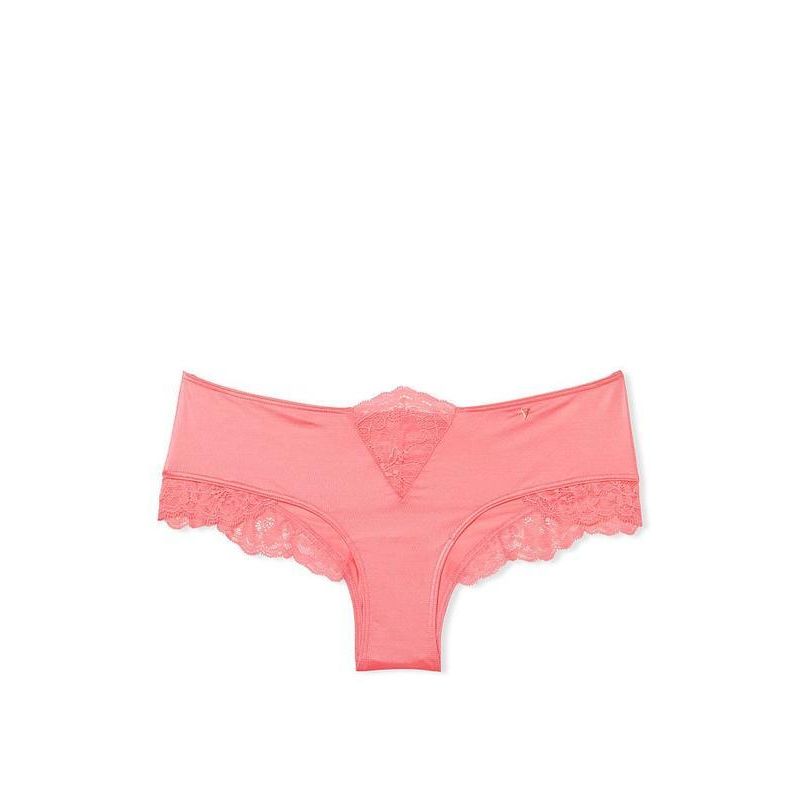 Жіночі трусики Very Sexy Micro Lace Inset Cheeky Panty Pink Cocktail