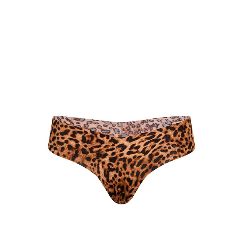 Трусики No-show Thong Panty Gold Leopard