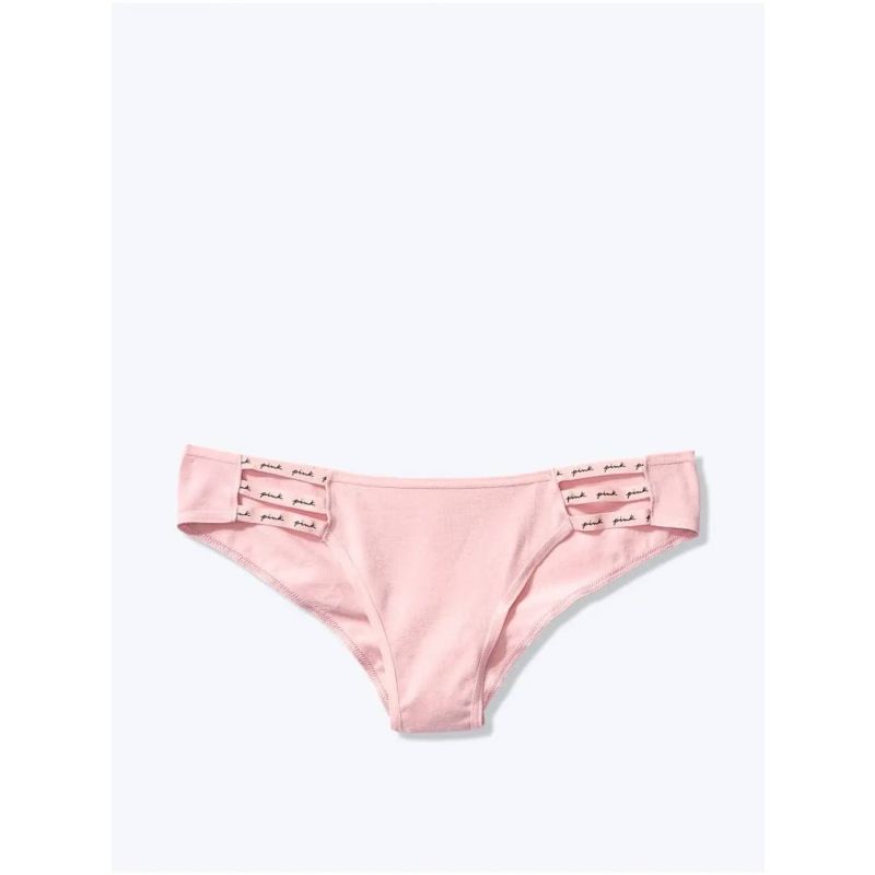 Трусики PINK Mini Logo Strappy Cheekster Panty Pink