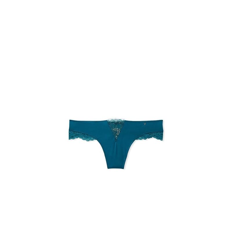 Трусики Very Sexy Micro Lace Inset Thong Panty Blue VS